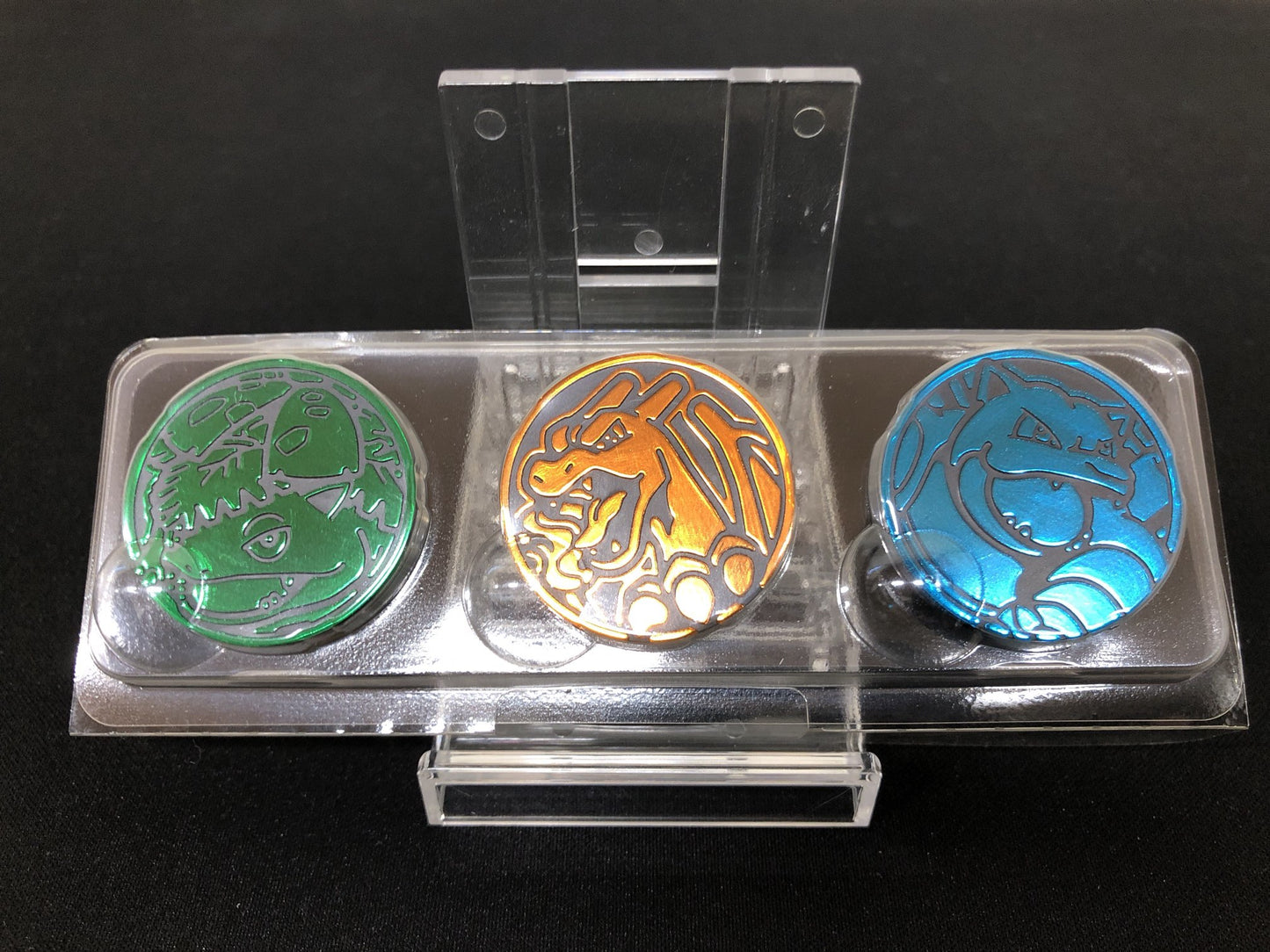 Special Deck set Venusaur Carizard Blastoise coin set Pokemon Card