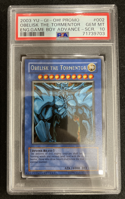 【PSA10】 Obelisk the Tormento Secret Rare GBI-002 Promo