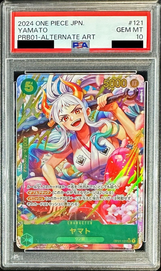 【PSA10】 Yamato SEC ALTERNATE ART  (OP01-121) PRB01