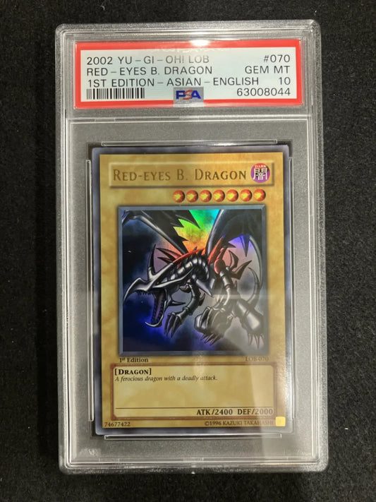 【PSA10】 Red-Eyes B Dragon Asian (LOB-070) 1st Edition