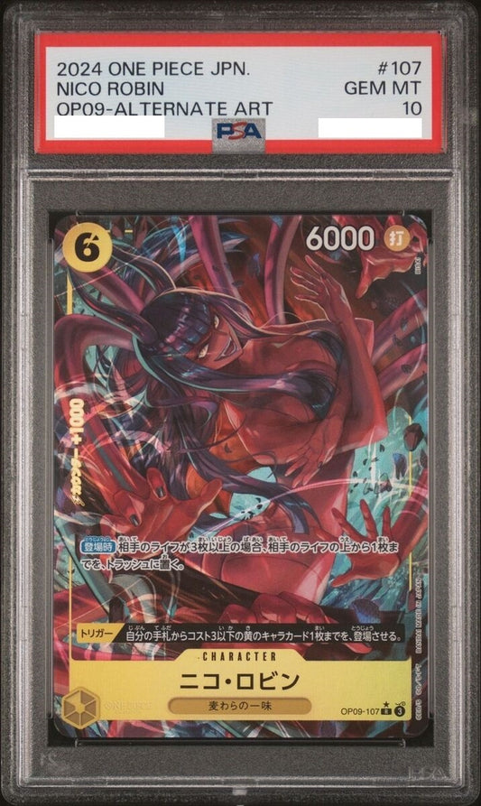 【PSA10】 Nico Robin  ALTERNATE ART (OP09-107)